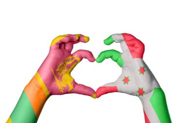 Sri Lanka Burundi Kalbi, El hareketi kalp yapma, Kırpma Yolu