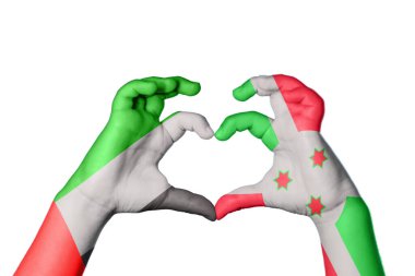 Birleşik Arap Emirlikleri Burundi Kalbi, El hareketi kalp yapma, Kırpma Yolu