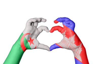 Cezayir Kamboçya Kalbi, El hareketi kalp yapma, Kırpma Yolu