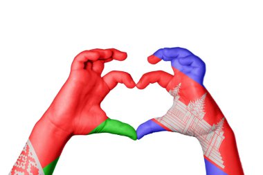 Belarus Kamboçya Kalbi, El hareketi kalp yapma, Kırpma Yolu