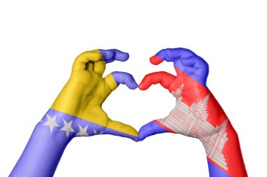 Bosna-Hersek Kamboçya Kalbi, El hareketi, kalp yapma, Kırpma Yolu