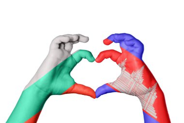 Bulgaristan Kamboçya Kalbi ve El hareketi kalp yaptı, Kırpma Yolu