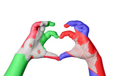 Burundi Kamboçya Kalbi, El hareketi kalp yapmak, Kırpma Yolu