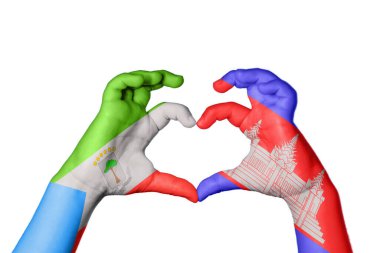 Ekvator Ginesi Kamboçya Kalbi, El hareketi kalp yapma, Kırpma Yolu