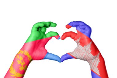 Eritrea Kamboçya Kalbi, El hareketi kalp yapma, Kırpma Yolu