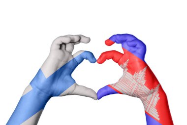 Finlandiya Kamboçya Kalbi, El hareketi kalp yapma, Kırpma Yolu