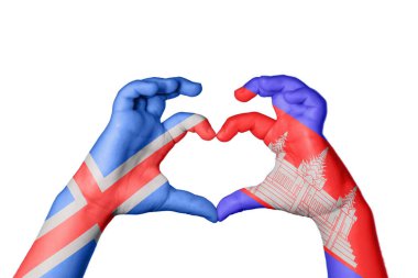 İzlanda Kamboçya Kalbi, El hareketi kalp yapma, Kırpma Yolu