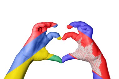 Mauritius Kamboçya Kalbi, El hareketi kalp yapma, Kırpma Yolu