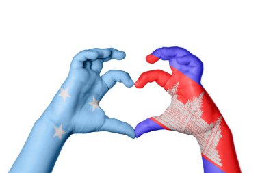 Mikronezya Kamboçya Kalbi, El hareketi kalp yapma, Kırpma Yolu