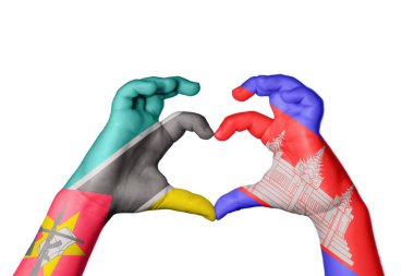 Mozambik Kamboçya Kalbi, El hareketi kalp yapma, Kırpma Yolu