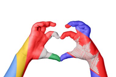 Seyşeller Kamboçya Kalbi, El hareketi kalp yapma, Kırpma Yolu