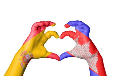 İspanya Kamboçya Kalbi, El hareketi kalp yapma, Kırpma Yolu