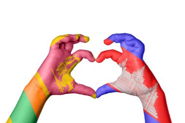 Sri Lanka Kamboçya Kalbi, El hareketi kalp yapma, Kırpma Yolu