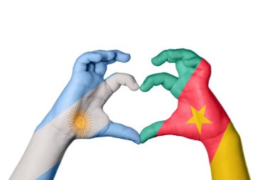 Arjantin Kamerun Kalbi, El hareketi kalp yapma, Kırpma Yolu