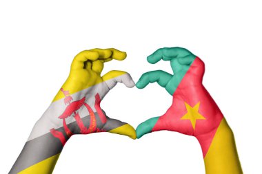 Brunei Kamerun Kalbi, El hareketi kalp yapma, Kırpma Yolu