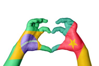 Brezilya Kamerun Kalbi, El hareketi kalp yapma, Kırpma Yolu