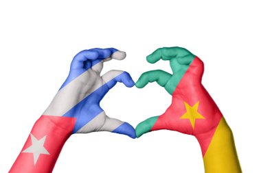 Küba Kamerun Kalbi, El hareketi kalp yapma, Kırpma Yolu