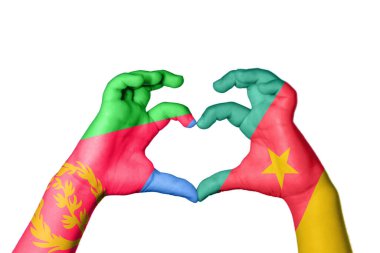 Eritre Kamerun Kalbi, El hareketi kalp yapma, Kırpma Yolu