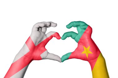 İngiltere Kamerun Kalbi, El hareketi kalp yapmak, Kırpma Yolu