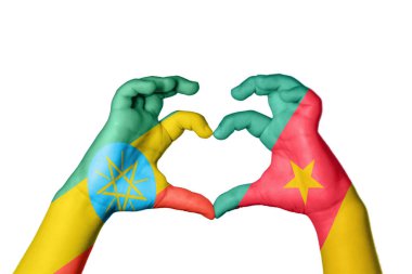 Etiyopya Kamerun Kalbi, El hareketi kalp yapma, Kırpma Yolu