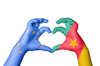 Avrupa Birliği Kamerun Kalbi, El hareketi, kalp yapma, Kırpma Yolu