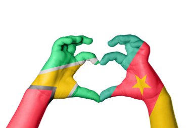 Guyana Kamerun Kalbi, El hareketi kalp yapma, Kırpma Yolu