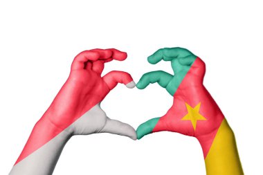 Endonezya Kamerun Kalbi, El hareketi kalp yapma, Kırpma Yolu