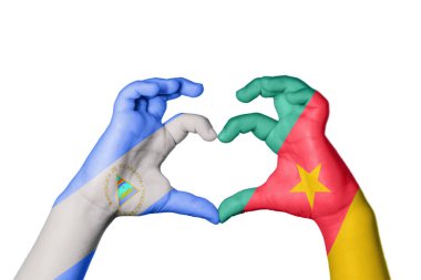 Nikaragua Kamerun Kalbi, El hareketi kalp yapma, Kırpma Yolu