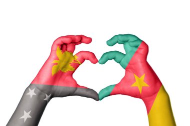 Papua Yeni Gine Kamerun Kalbi, El hareketi kalp yapma, Kırpma Yolu