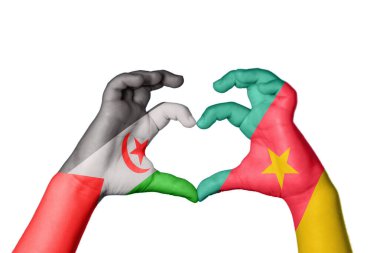 Sahra Arap Demokratik Cumhuriyeti Kamerun Kalbi, El hareketi kalp yapma, Kırpma Yolu