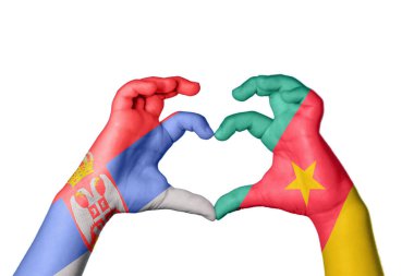 Sırbistan Kamerun Kalbi ve El hareketi kalp yaptı, Kırpma Yolu