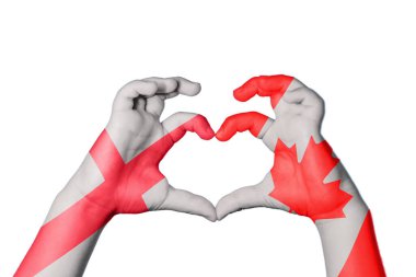 İngiltere Kanada Kalbi, El hareketi kalp yapma, Kırpma Yolu