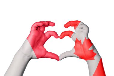 Malta Kanada Kalbi, El hareketi kalp yapma, Kırpma Yolu