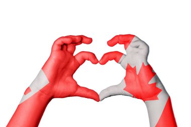 Tonga Kanada Kalbi, El hareketi kalp yapma, Kırpma Yolu