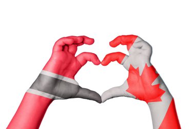 Trinidad ve Tobago Kanada Kalbi, El hareketi kalp yapma, Kırpma Yolu