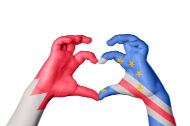 Bahreyn Cape Verde Heart, El hareketi kalp yapma, Kırpma Yolu