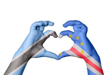 Botswana Cape Verde Heart, El hareketi kalp yapmak, Kırpma Yolu
