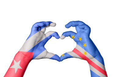 Küba Cape Verde Kalbi, El hareketi kalp yapma, Kırpma Yolu