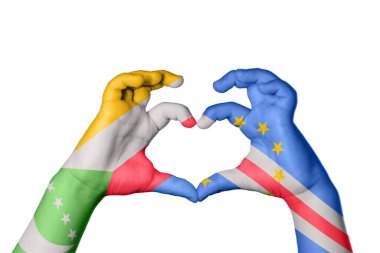 Comoros Cape Verde Heart, El hareketi kalp yapmak, Kırpma Yolu