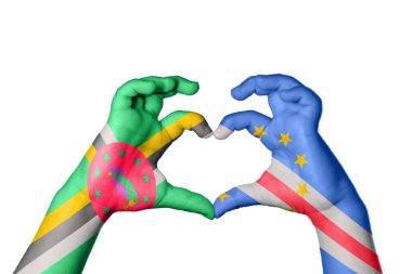 Dominica Cape Verde Heart, el hareketi kalp yapma, Kırpma Yolu