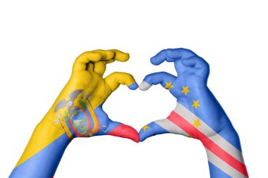 Ekvador Cape Verde Kalbi, El hareketi kalp yapma, Kırpma Yolu