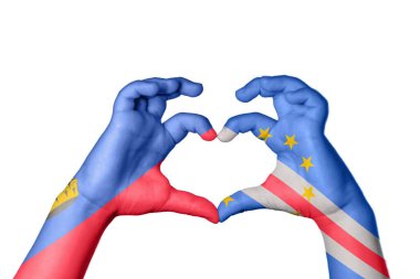 Liechtenstein Cape Verde Heart, El hareketi kalp yapma, Kırpma Yolu