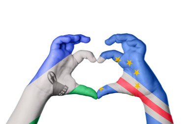 Lesotho Cape Verde Heart, El hareketi kalp yapma, Kırpma Yolu