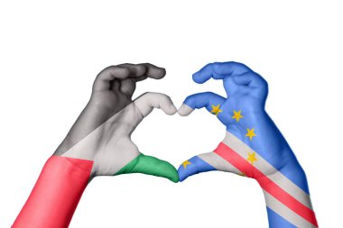 Filistin Pelerini Verde Kalbi, El hareketi kalp yapma, Kırpma Yolu