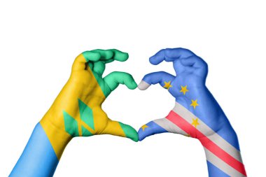 Saint Vincent ve Grenadines Cape Verde Heart, El hareketi kalp yapma, Kırpma Yolu