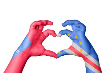 Samoa Pelerini Verde Kalbi, El hareketi kalp yapma, Kırpma Yolu