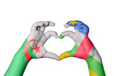 Cezayir Orta Afrika Cumhuriyeti Kalbi, El hareketi kalp yapma, Kırpma Yolu