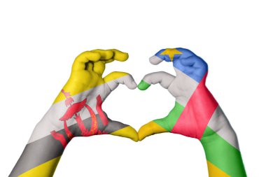 Brunei Orta Afrika Cumhuriyeti Kalbi, El hareketi kalp yapma, Kırpma Yolu