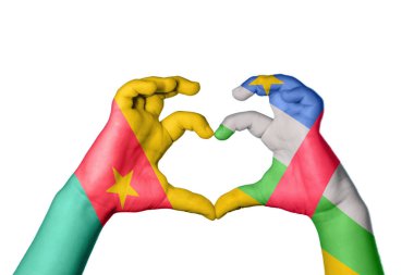 Kamerun Orta Afrika Cumhuriyeti Kalbi, El hareketi kalp yapma, Kırpma Yolu