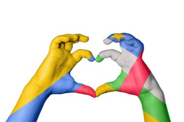 Kolombiya Orta Afrika Cumhuriyeti Kalbi, El hareketi kalp yapma, Kırpma Yolu